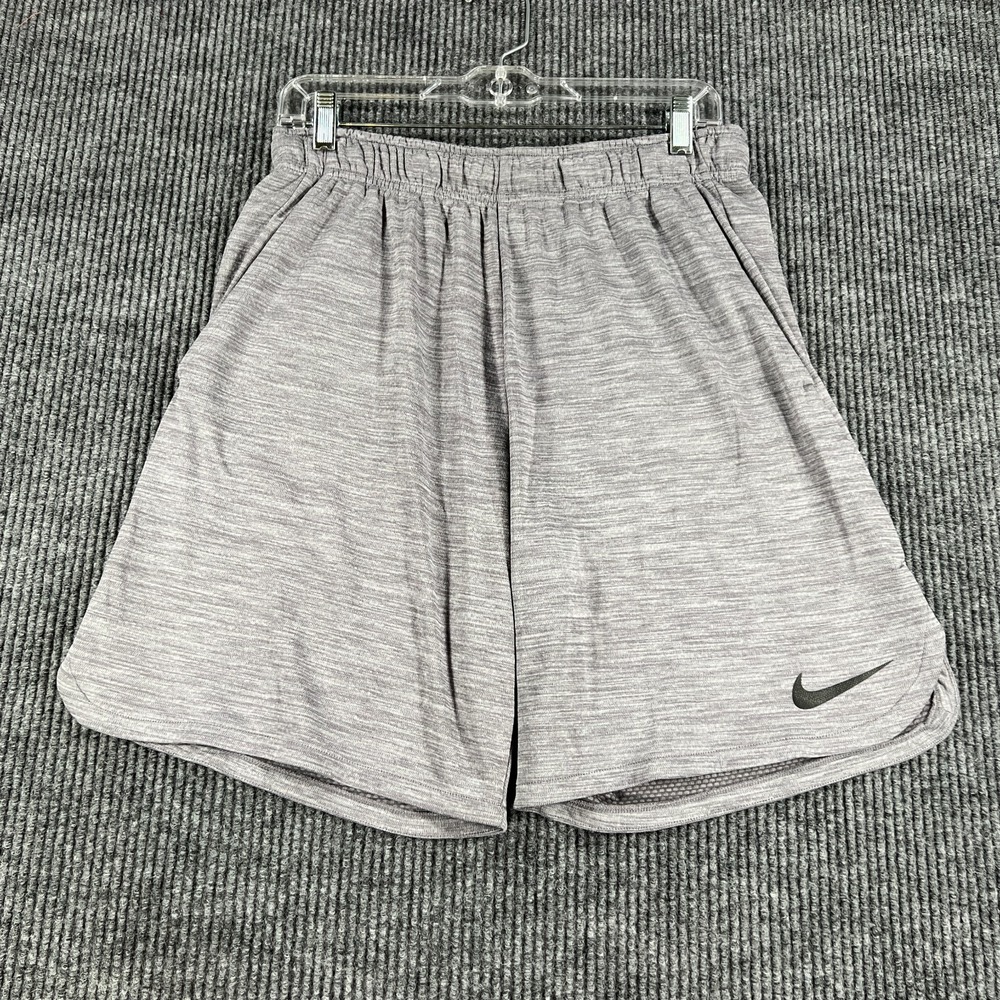 Nike Shorts Mens Size Medium Gray Dri Fit Running Workout Gym Lift Casual
